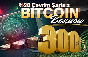 bitcoin %20 çevrim şartsız