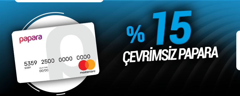 albatrosbet %15 çevrimsiz papara bonusu