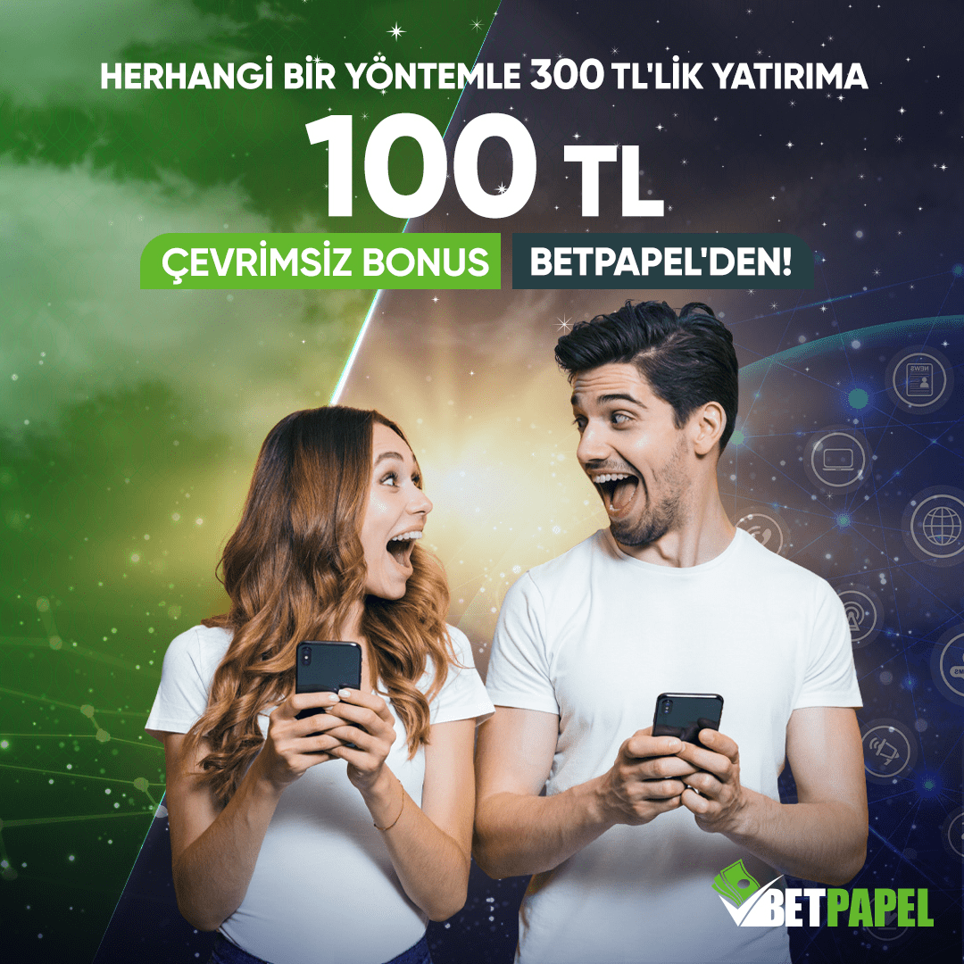 betpapel 100 tl çevrimsiz bonus