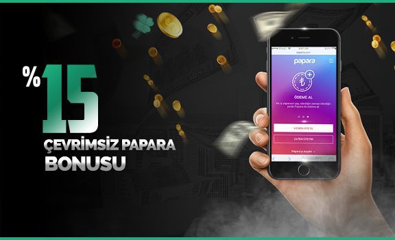 %15 çevrimsiz papara bonusu