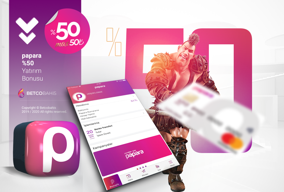 betcobahis %50 papara avantajı