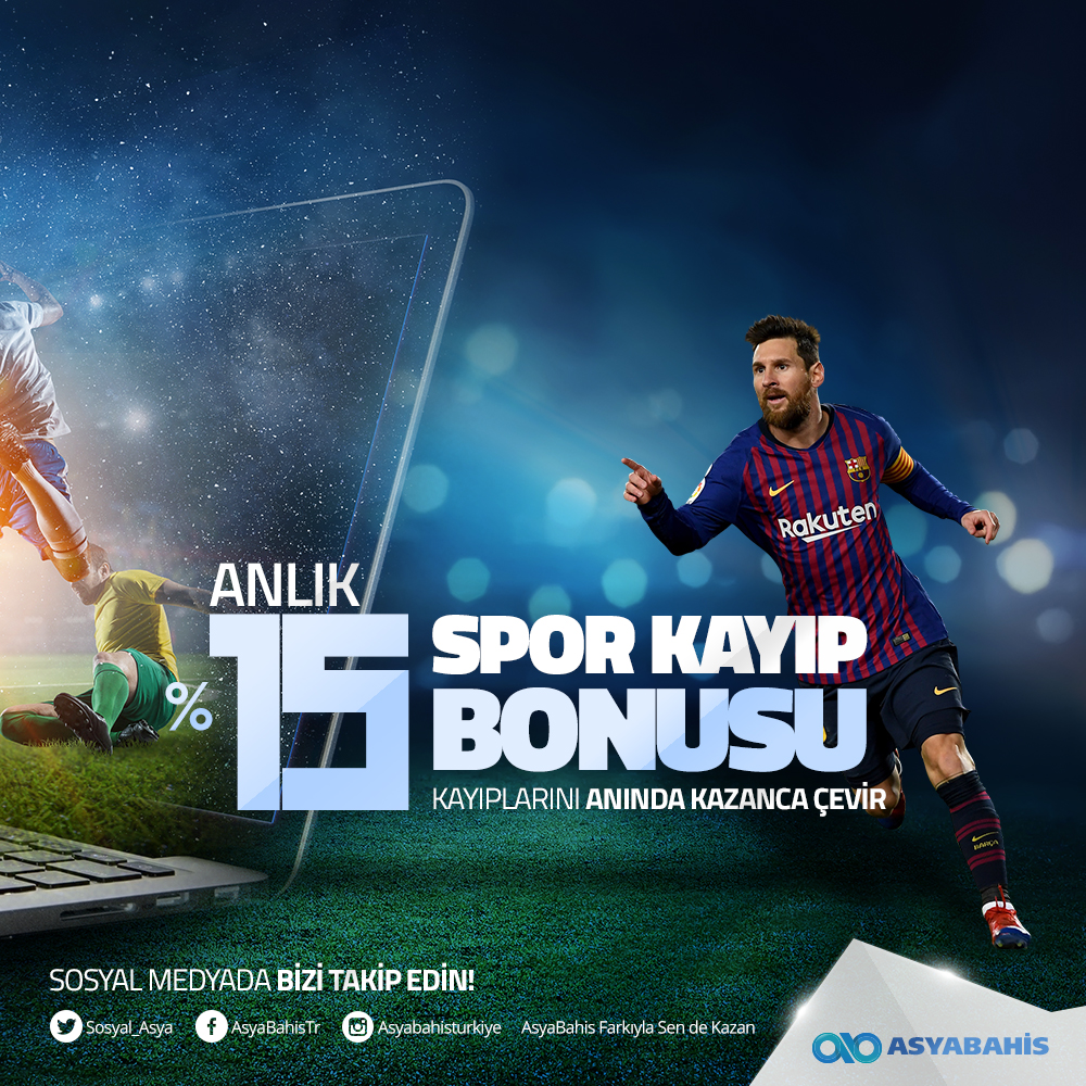 asyabahis %15 anlık spor bonusu