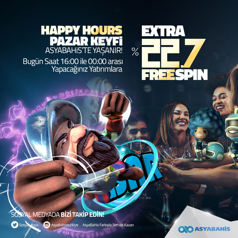 Asyabahis happy hours freespin