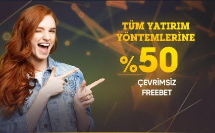 betsdot tüm yatırım yöntemlerine %50 çevrimsiz freebet