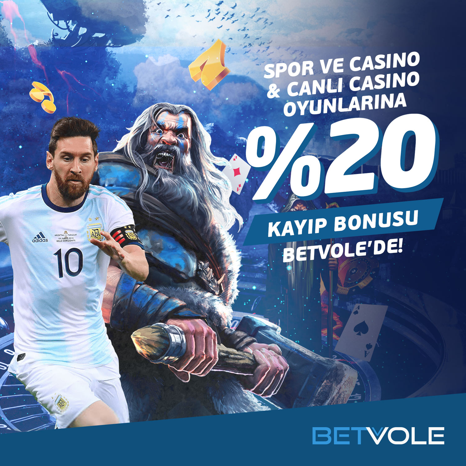 betvole %20 kayıp bonusu