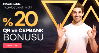mudobet %20 qr ve cepbank bonusu