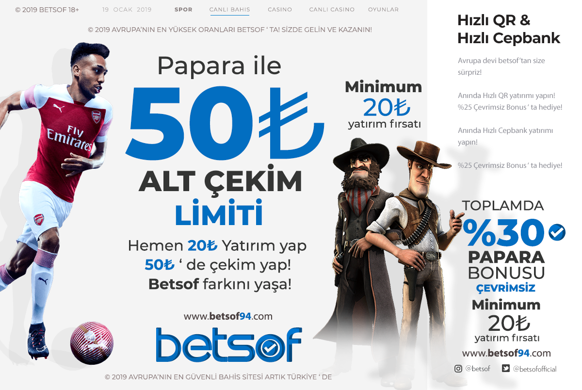 betsof 50 tl alt çekim afiş