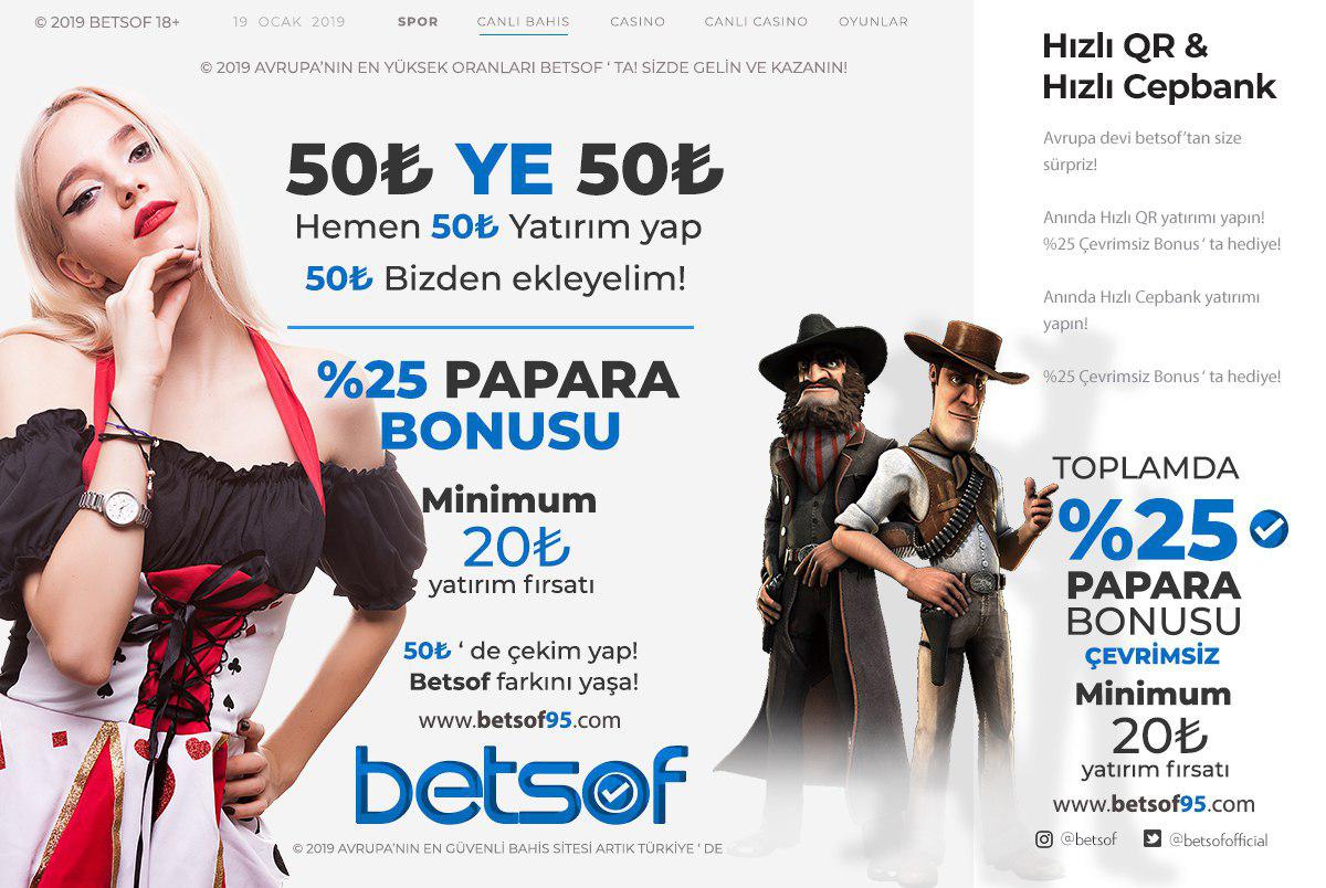 betsof %25 papara bonusu