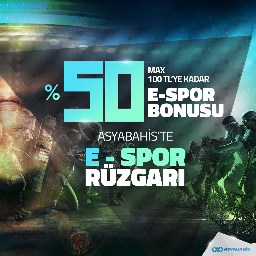 asyabahis %50 e-spor bonusu